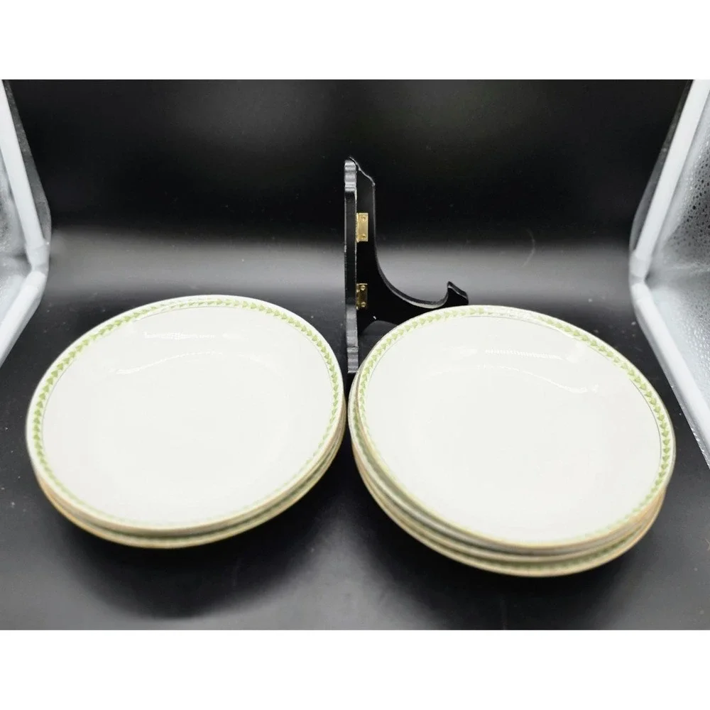 Set/7 Antique T&V Tressemann & Vogt  Limoges Porcelain Soup Pasta Bowl 7.5